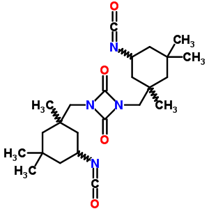 23370-68-5;126747-80-6  1,3-bis[(5-isocyanato-1,3,3-trimethylcyclohexyl)methyl]-1,3-diazetidine-2,4-dione