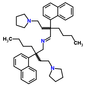 31385-05-4  2-(naphthalen-1-yl)-N-{(1E)-2-(naphthalen-1-yl)-2-[2-(pyrrolidin-1-yl)ethyl]hexylidene}-2-[2-(pyrrolidin-1-yl)ethyl]hexan-1-amine