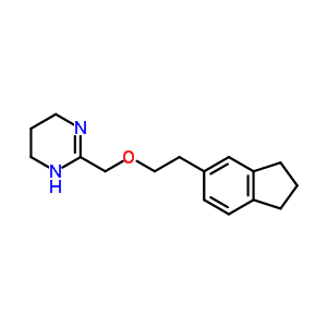 33236-01-0  2-{[2-(2,3-dihydro-1H-inden-5-yl)ethoxy]methyl}-1,4,5,6-tetrahydropyrimidine