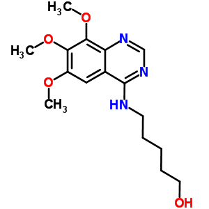 33371-02-7  5-[(6,7,8-trimethoxyquinazolin-4-yl)amino]pentan-1-ol