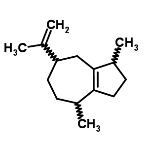 3691-12-1  1,4-dimetil-7-(prop-1-en-2-il)-1,2,3,4,5,6,7,8-ottaidroazulene