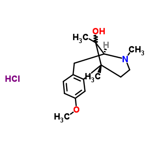 53538-75-3  (2S,6R)-8-methoxy-3,6,11-trimethyl-1,2,3,4,5,6-hexahydro-2,6-methano-3-benzazocin-11-ol hydrochloride (1:1)