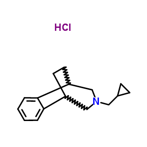54915-24-1  3-(cyclopropylmethyl)-2,3,4,5-tetrahydro-1H-1,5-ethano-3-benzazepine hydrochloride (1:1)