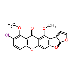 55256-58-1  7-chloro-4,6-dimethoxy-3a,12a-dihydro-5H-furo[3',2':4,5]furo[3,2-b]xanthen-5-one