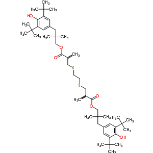 62546-75-2  bis[3-(3,5-di-tert-butyl-4-hydroxyphenyl)-2,2-dimethylpropyl] 3,3'-(ethane-1,2-diyldisulfanediyl)bis(2-methylpropanoate)