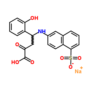63450-59-9  sodium 6-{[3-carboxy-1-(2-hydroxyphenyl)-3-oxopropyl]amino}naphthalene-1-sulfonate
