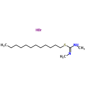 63680-50-2  dodecyl N,N'-dimethylcarbamimidothioate hydrobromide (1:1)