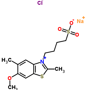 63815-66-7  sodium chloride 4-(6-methoxy-2,5-dimethyl-1,3-benzothiazol-3-ium-3-yl)butane-1-sulfonate (1:1:1)