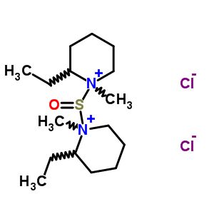 63992-19-8  1,1'-sulfinylbis(2-ethyl-1-methylpiperidinium) dichloride