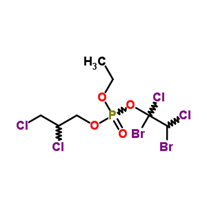 64050-71-1  1,2-dibromo-1,2-dichloroethyl 2,3-dichloropropyl ethyl phosphate