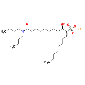 68039-16-7  sodium 18-(dibutylamino)-10-hydroxy-18-oxooctadecane-9-sulfonate