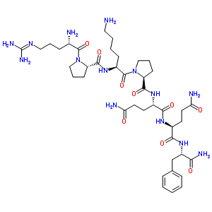 72226-88-1  N~5~-(diaminomethylidene)-L-ornithyl-L-prolyl-L-lysyl-L-prolyl-L-glutaminyl-L-glutaminyl-L-phenylalaninamide