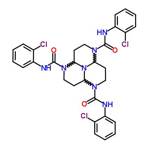 74039-54-6  N,N',N''-tris(2-chlorophenyl)hexahydro-1,4,7,9b-tetraazaphenalene-1,4,7(2H,5H,8H)-tricarboxamide