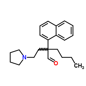 30121-15-4  2-(naphthalen-1-yl)-2-[2-(pyrrolidin-1-yl)ethyl]hexanal