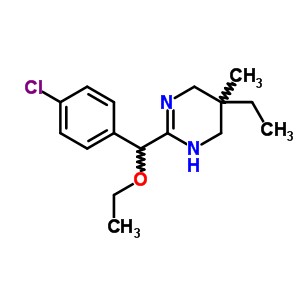 33236-05-4  2-[(4-chlorophenyl)(ethoxy)methyl]-5-ethyl-5-methyl-1,4,5,6-tetrahydropyrimidine