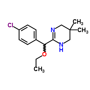 33267-71-9  2-[(4-chlorophenyl)(ethoxy)methyl]-5,5-dimethyl-1,4,5,6-tetrahydropyrimidine