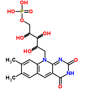 36408-16-9  1-deoxy-1-(7,8-dimethyl-2,4-dioxo-3,4-dihydropyrimido[4,5-b]quinolin-10(2H)-yl)-5-O-phosphonopentitol