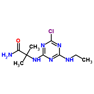 36576-42-8  N~2~-[4-chloro-6-(ethylamino)-1,3,5-triazin-2-yl]-2-methylalaninamide