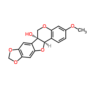 469-01-2  (6aR,12aR)-3-methoxy-6H-[1,3]dioxolo[5,6][1]benzofuro[3,2-c]chromen-6a(12aH)-ol