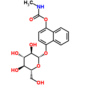 50680-16-5  4-(beta-D-glucopyranosyloxy)naphthalen-1-yl methylcarbamate