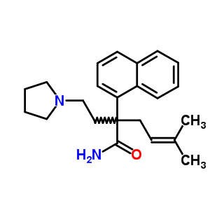 50765-90-7;63704-66-5  5-methyl-2-(naphthalen-1-yl)-2-[2-(pyrrolidin-1-yl)ethyl]hex-4-enamide