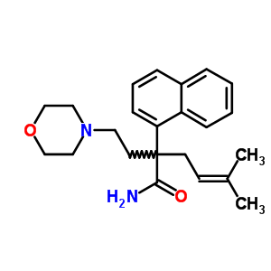 50765-92-9  5-methyl-2-[2-(morpholin-4-yl)ethyl]-2-(naphthalen-1-yl)hex-4-enamide