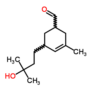 54221-01-1  5-(3-hydroxy-3-methylbutyl)-3-methylcyclohex-3-ene-1-carbaldehyde 54221-01-1  5-(3-hydroxy-3-methylbutyl)-3-methylcyclohex-3-ene-1-carbaldehyde