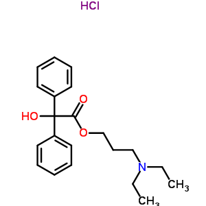 55066-59-6  3-(diethylamino)propyl hydroxy(diphenyl)acetate hydrochloride (1:1)