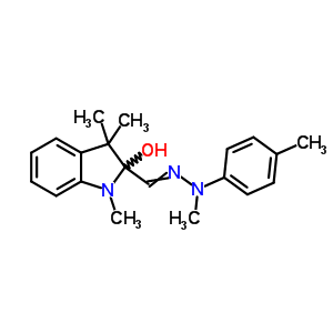 55120-60-0  1,3,3-trimethyl-2-{[2-methyl-2-(4-methylphenyl)hydrazinylidene]methyl}-2,3-dihydro-1H-indol-2-ol