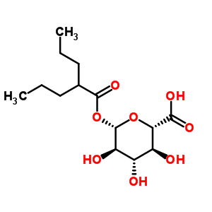 60113-83-9  1-O-(2-propylpentanoyl)-beta-D-glucopyranuronic acid