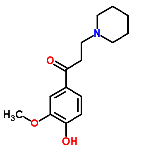 62988-37-8  1-(4-hydroxy-3-methoxyphenyl)-3-(piperidin-1-yl)propan-1-one