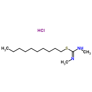 63680-34-2  decyl N,N'-dimethylcarbamimidothioate hydrochloride (1:1)