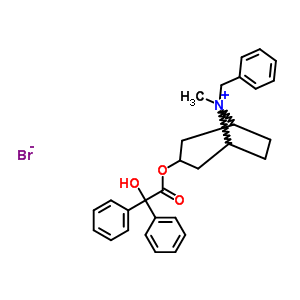 63977-76-4;63977-77-5  8-benzyl-3-{[hydroxy(diphenyl)acetyl]oxy}-8-methyl-8-azoniabicyclo[3.2.1]octane bromide
