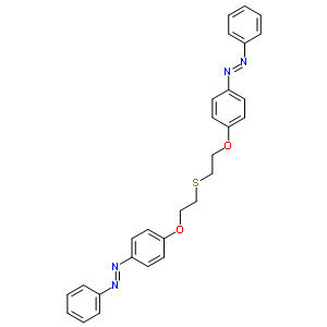 63979-96-4  (E,E)-1,1'-[sulfanediylbis(ethane-2,1-diyloxybenzene-4,1-diyl)]bis(phenyldiazene)