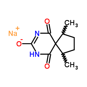 63989-90-2  sodium 1,4-dimethyl-6,10-dioxo-7,9-diazaspiro[4.5]dec-7-en-8-olate