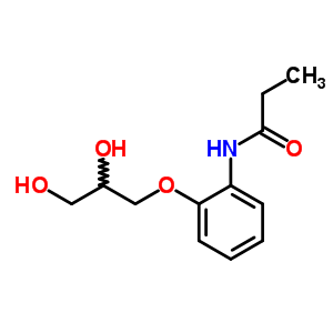 63992-00-7  N-[2-(2,3-dihydroxypropoxy)phenyl]propanamide
