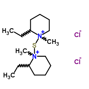 63992-18-7  1,1'-sulfanediylbis(2-ethyl-1-methylpiperidinium) dichloride