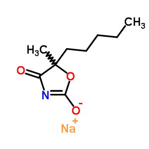 64047-03-6  sodium 5-methyl-4-oxo-5-pentyl-4,5-dihydro-1,3-oxazol-2-olate