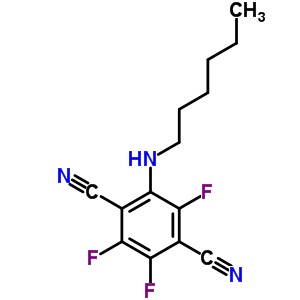 67205-68-9  2,3,5-trifluoro-6-(hexilamino)benceno-1,4-dicarbonitrilo