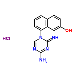 68911-97-7  8-[(2Z)-4-amino-2-imino-1,3,5-triazin-1(2H)-yl]naphthalen-2-ol hydrochloride (1:1)