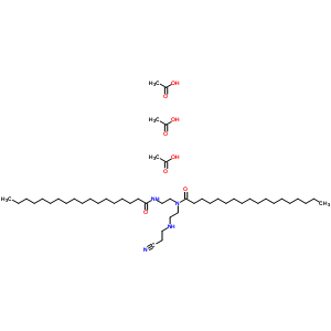 68966-61-0  N-{2-[(2-cyanoethyl)amino]ethyl}-N-[2-(octadecanoylamino)ethyl]octadecanamide acetate (1:3)