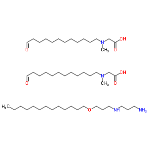 70615-19-9  N-methyl-N-(12-oxododecyl)glycine - N-[3-(tridecyloxy)propyl]propane-1,3-diamine (2:1)