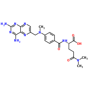 71074-44-7  N~2~-(4-{[(2,4-diaminopteridin-6-yl)methyl](methyl)amino}benzoyl)-N,N-dimethyl-L-glutamine