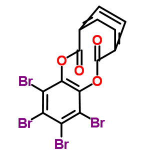 71215-80-0  9,10,11,12-tetrabromo-3,6-etheno-1,8-benzodioxecine-2,7-dione