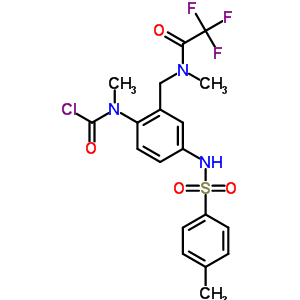 71215-96-8  methyl(4-{[(4-methylphenyl)sulfonyl]amino}-2-{[methyl(trifluoroacetyl)amino]methyl}phenyl)carbamic chloride