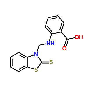 73791-26-1  2-{[(2-thioxo-1,3-benzothiazol-3(2H)-yl)methyl]amino}benzoic acid