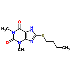 74039-66-0  8-(butylsulfanyl)-1,3-dimethyl-3,7-dihydro-1H-purine-2,6-dione