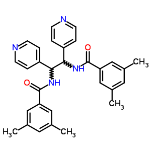 77130-24-6  N,N'-[1,2-di(pyridin-4-yl)ethane-1,2-diyl]bis(3,5-dimethylbenzamide)