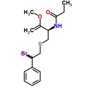 109621-21-8  N-{(2R)-1-[(2-bromo-2-phenylethyl)sulfanyl]-3-methoxybut-3-en-2-yl}propanamide