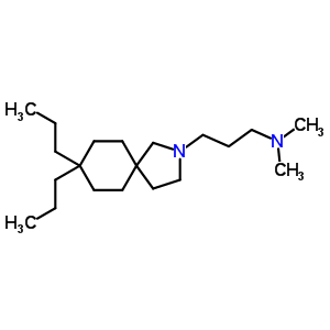 123018-34-8  3-(8,8-dipropyl-2-azaspiro[4.5]dec-2-yl)-N,N-dimethylpropan-1-amine